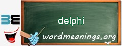 WordMeaning blackboard for delphi